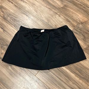 Black bikini bottom skirt ~ Tropical Escape size 18